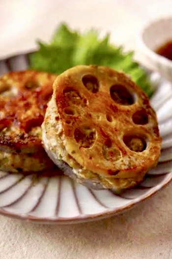 うちのレンコンはさみ焼き 大葉風味