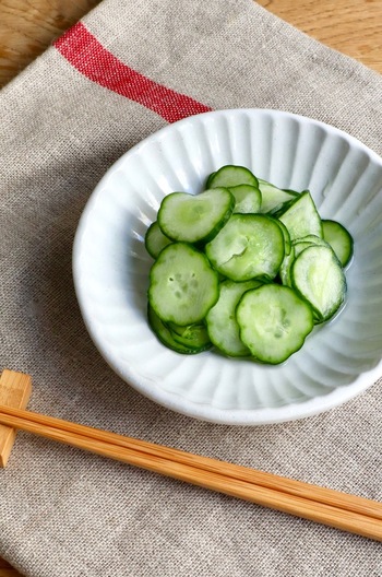 りんご酢でさっぱり きゅうりの酢の物