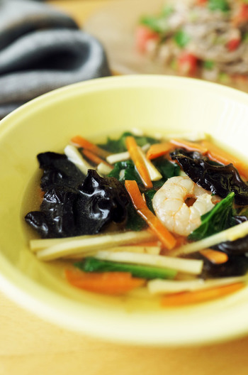 海老のエスニックスープ