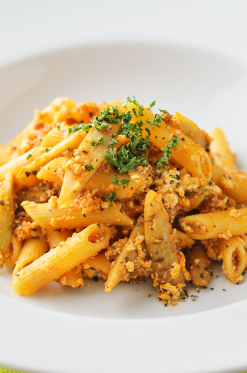 ペンネのボロネーゼ風