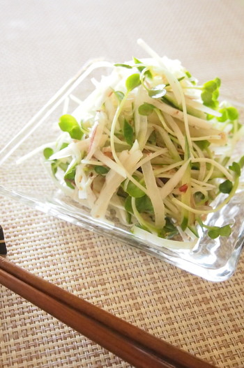きゅうりとたくあんの香味あえ