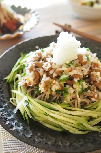 ねばウマ さっぱり納豆そば