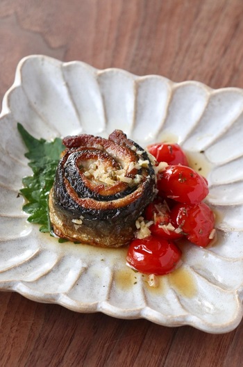 秋刀魚のガーリックステーキ