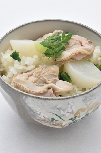 かぶと蛤の炊き込みごはん