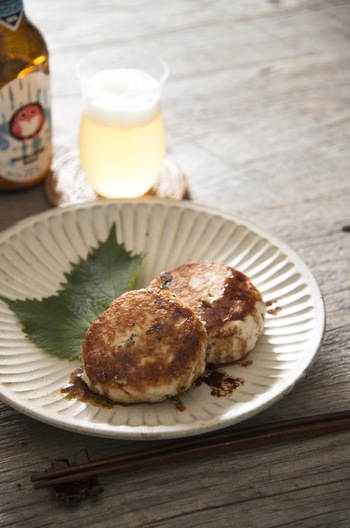 鶏胸肉とはんぺんのハンバーグ