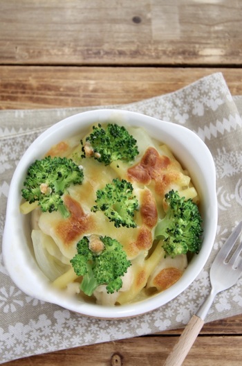 鶏肉とブロッコリーのマカロニグラタン