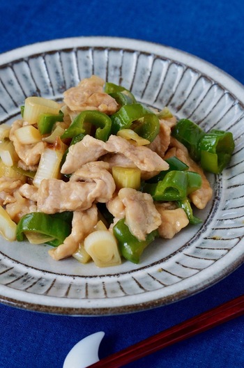 豚肉とピーマンの甘酢炒め