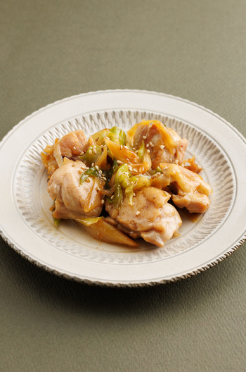 鶏もも肉とねぎの照り焼き