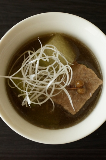 牛肉と冬瓜の中華スープ
