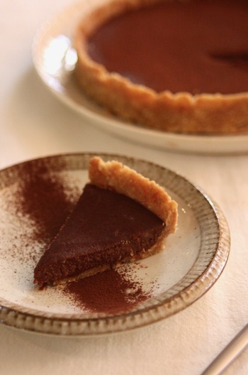 バレンタインに お豆腐生チョコタルト