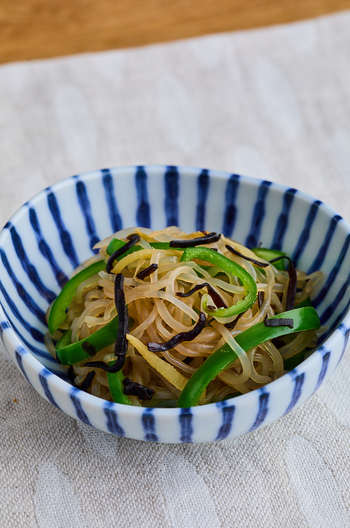 ヘルシー常備菜 糸こんの塩昆布炒め