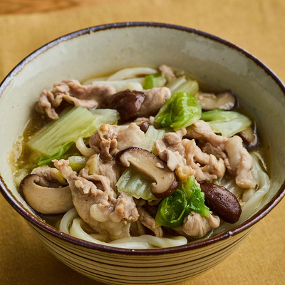 豚肉と白菜のあんかけうどん