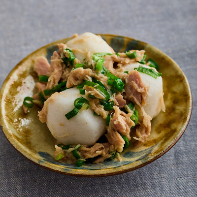 ツナと里いものねぎ炒め