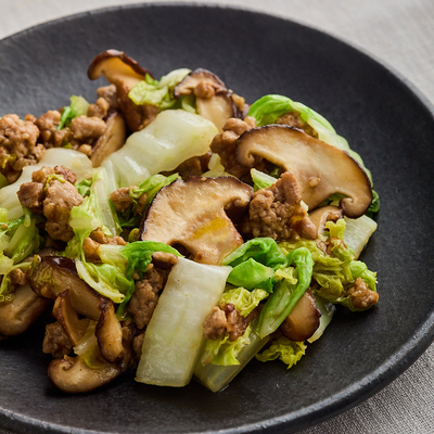 豚ひき肉と白菜の中華風炒め