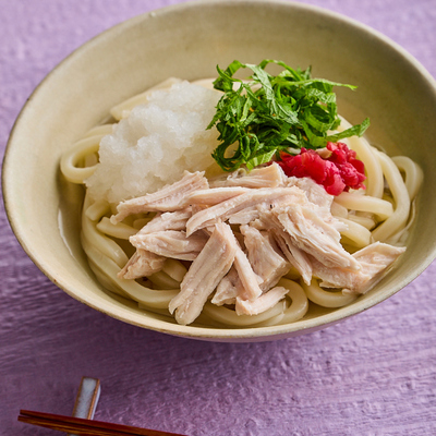 梅おろし鶏うどん