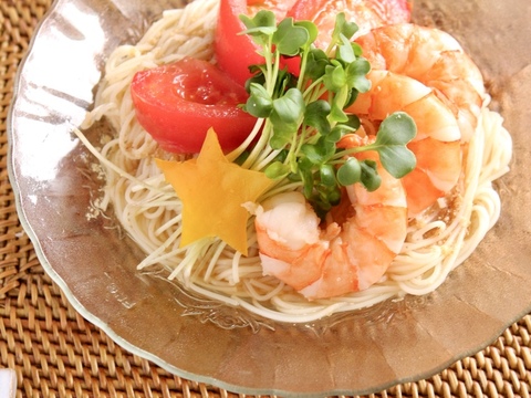 海老のピリ辛そうめん