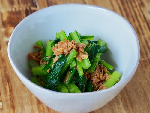 小松菜のマグロフレーク和え By 紫の薔薇と真珠 管理栄養士監修のレシピ検索 献立作成 おいしい健康 糖尿病