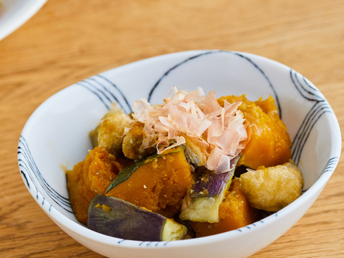 かぼちゃとなす 電子レンジで かぼちゃとなすのあっさりみそ煮 by おいしい健康 - 管理