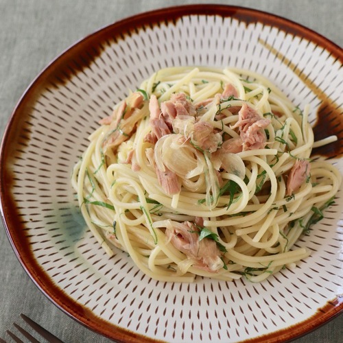 ツナと大葉のガーリックパスタ By くっちゃる 管理栄養士監修のレシピ検索 献立作成 おいしい健康 糖尿病