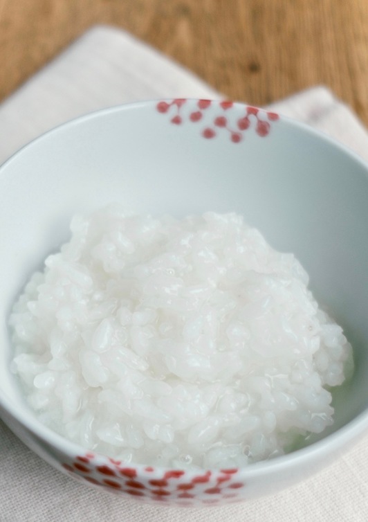 米から作るおかゆ