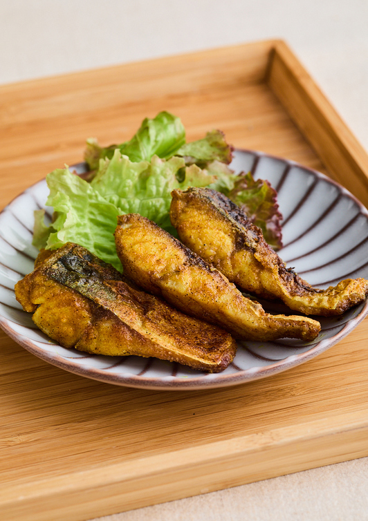 さばのカレー竜田揚げ焼き