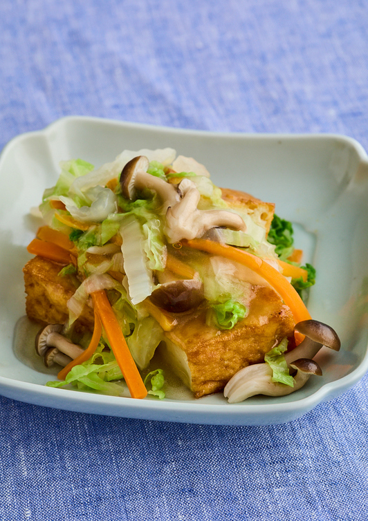厚揚げの野菜あんかけ
