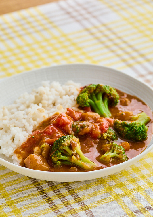 市販のレトルトで カレーライス