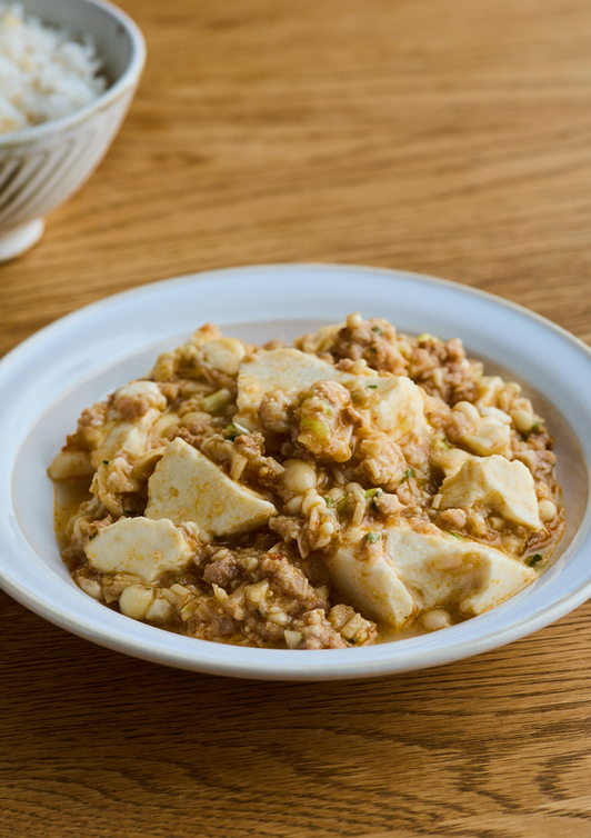 市販の素で 麻婆豆腐