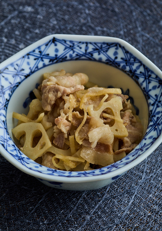 豚肉とれんこんのしぐれ煮
