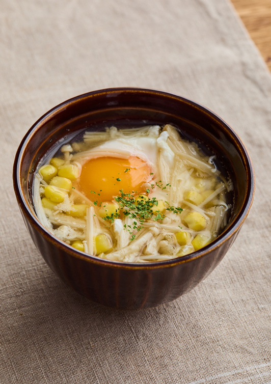 えのきと卵のスープ