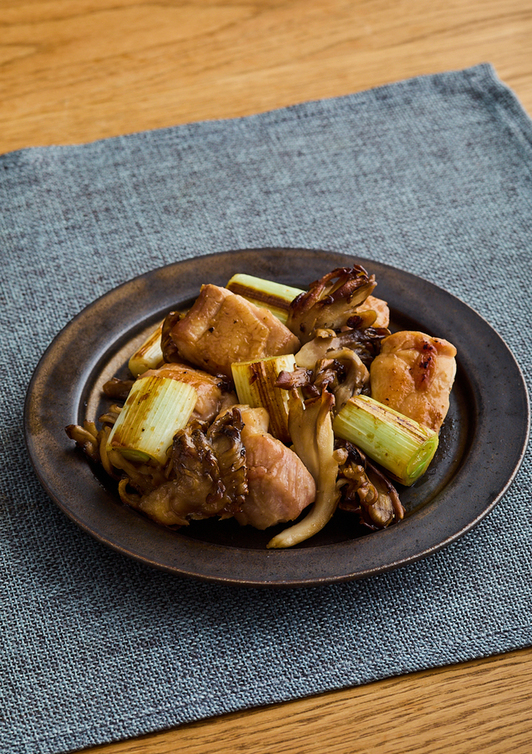 鶏肉と長ねぎの山椒焼き