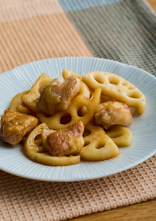 鶏肉とれんこんの甘酢炒め