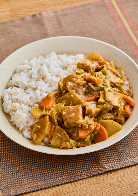 厚揚げの和風カレー
