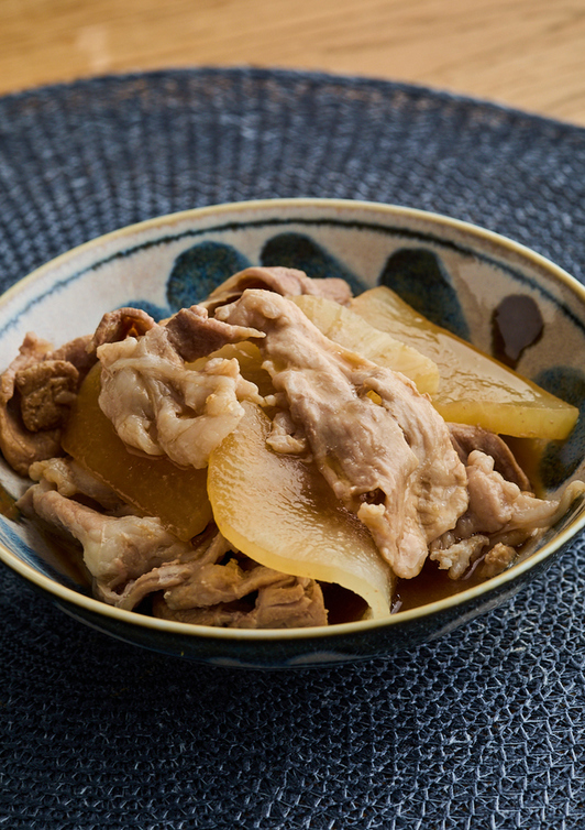 豚肉と大根のさっぱり蒸し