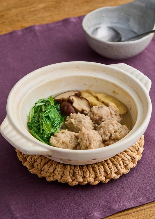 れんこん入り肉団子鍋