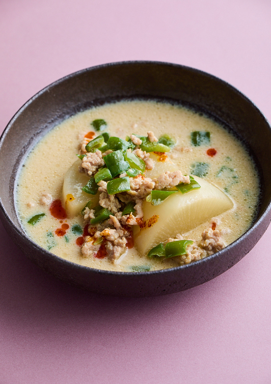 大根の豆乳そぼろ煮