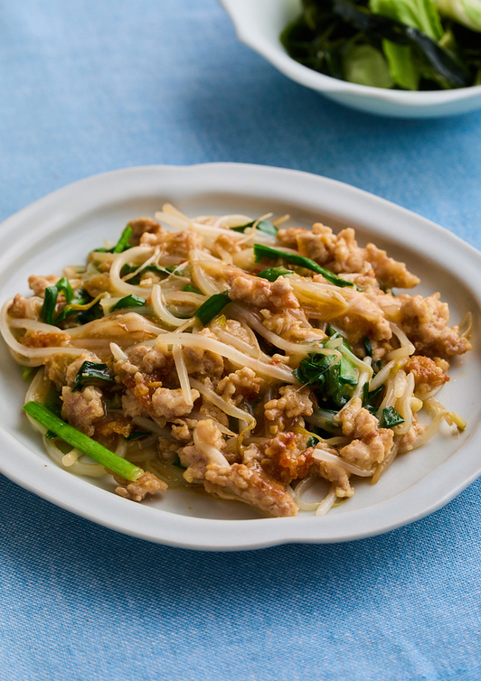 ニラもやし麻婆