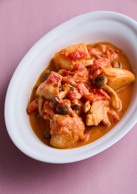 鶏肉のトマトクリーム煮