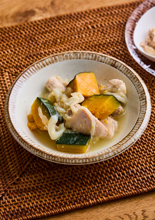 鶏肉とかぼちゃのさっと煮