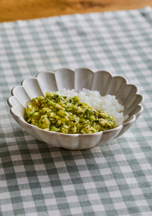 【離乳食・後期】野菜そぼろあんかけ粥