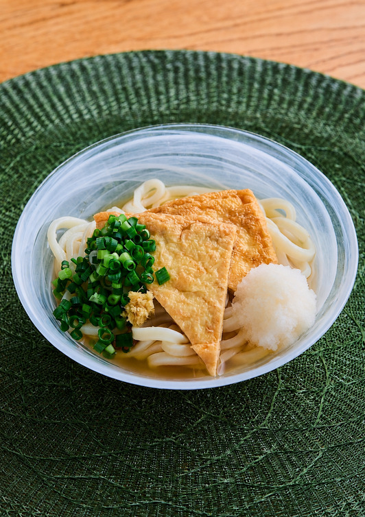 冷たいきつねおろしうどん
