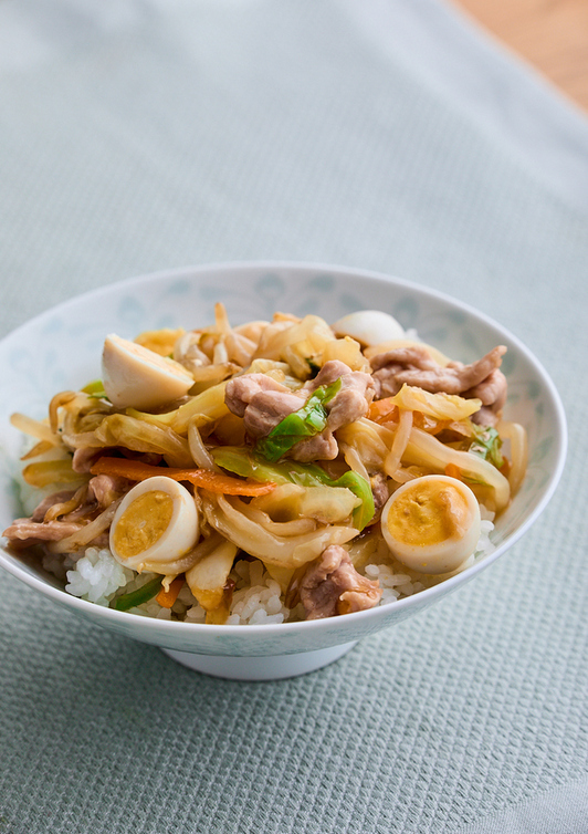 電子レンジでお手軽　中華丼
