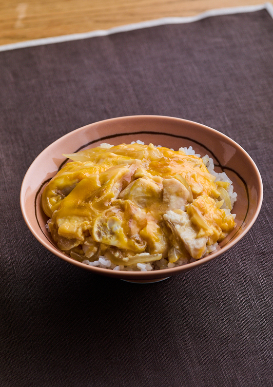 電子レンジで 鶏むね親子丼