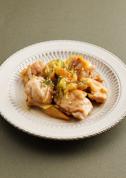 鶏もも肉とねぎの照り焼き