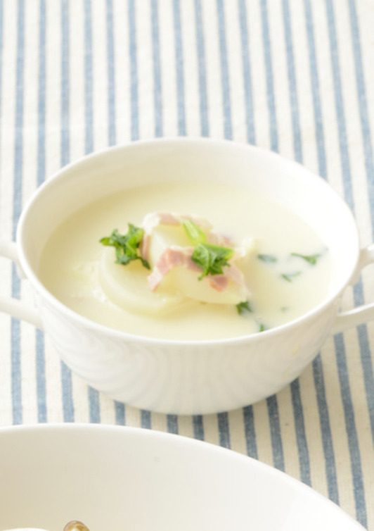 かぶの豆乳 味噌スープ