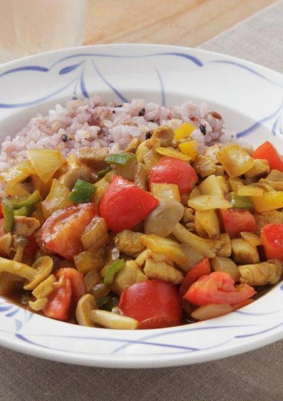高知彩り野菜のドライカレー