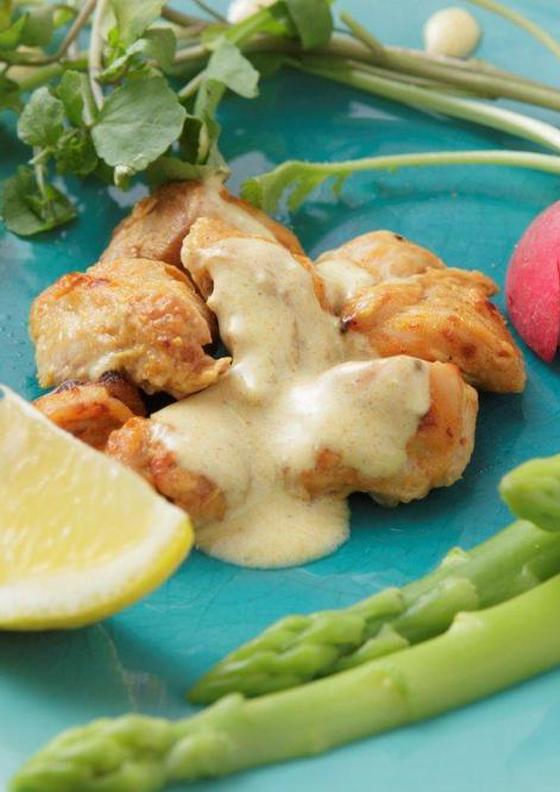 食欲誘う土佐ジローの減塩タンドリーチキン