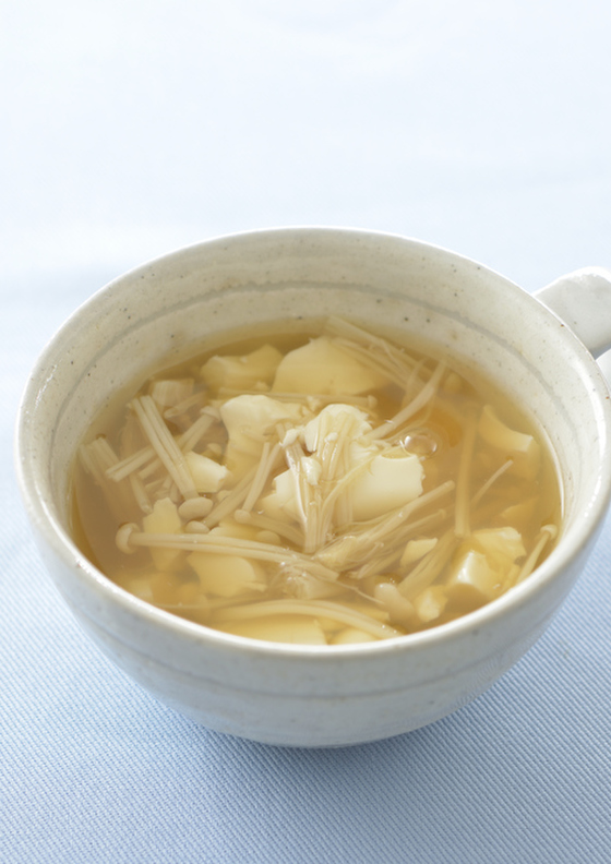 くずし豆腐の生姜スープ