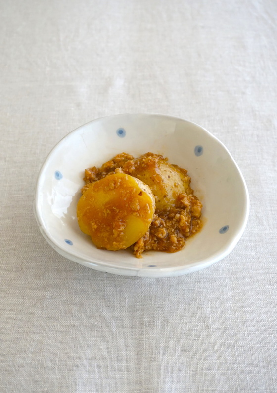 新じゃがのそぼろ煮
