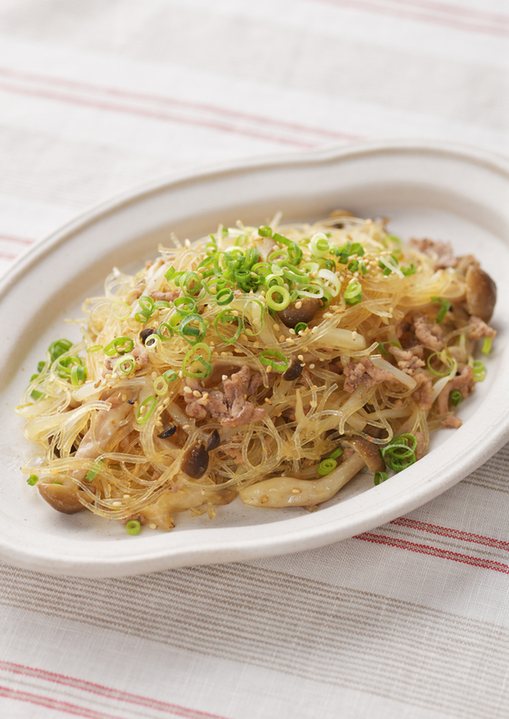 レンジで作る 春雨のチャプチェ風